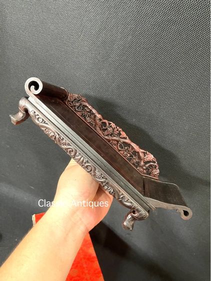 เตียง แกะสลักสไตล์จีน งานจิ๋วสะสมA3 รูปที่ 17