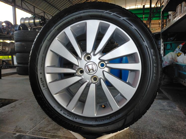 แม็กฮอนด้า ขอบ15 พร้อมยางบริสโตน 185 60 15 ปี23 ยางสวยทุกเส้นใส่ city jazz ได้ทุกรุ่น รูปที่ 3