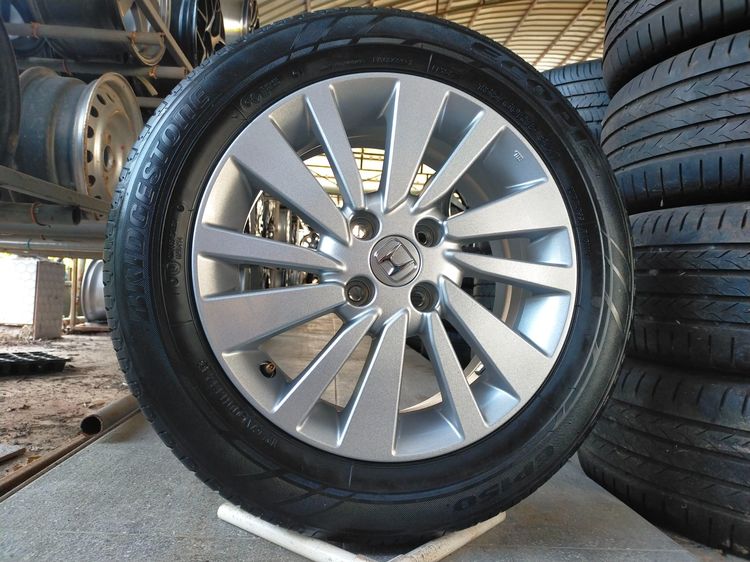 อื่นๆ 15" อื่นๆ แม็กฮอนด้า ขอบ15 พร้อมยางบริสโตน 185 60 15 ปี23 ยางสวยทุกเส้นใส่ city jazz ได้ทุกรุ่น
