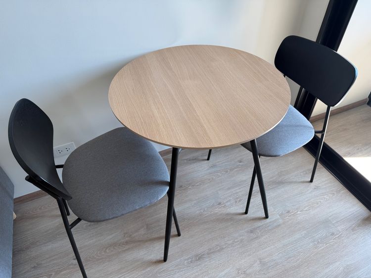 โต๊ะกลมเอเนกประสงค์+เก้าอี้ 2 ตัว รูปที่ 4