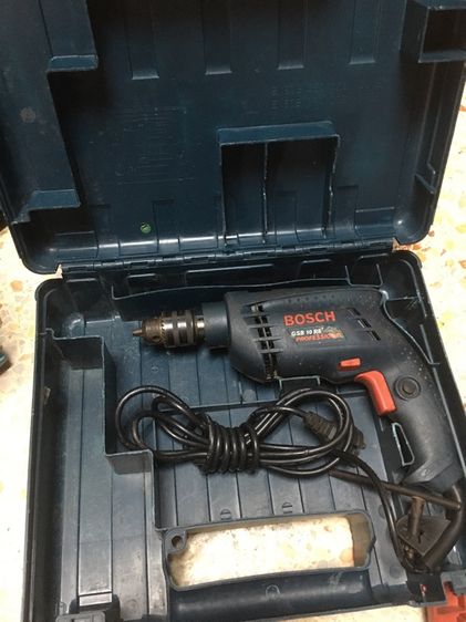 สว่าน ไฟฟ้าธรรมดากระแทกได้ปรับซ้ายขวาได้ BOSCH GSB 10 RE สภาพดีพร้อมใช้งานพร้อมกล่องแท้ รูปที่ 2