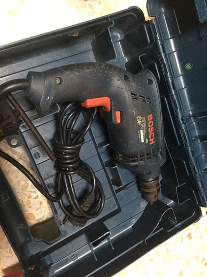 สว่าน ไฟฟ้าธรรมดากระแทกได้ปรับซ้ายขวาได้ BOSCH GSB 10 RE สภาพดีพร้อมใช้งานพร้อมกล่องแท้ รูปที่ 3
