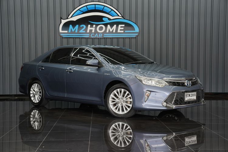 Toyota Camry 2015 2.5 Hybrid Sedan ไฮบริด เกียร์อัตโนมัติ เทา รูปที่ 3