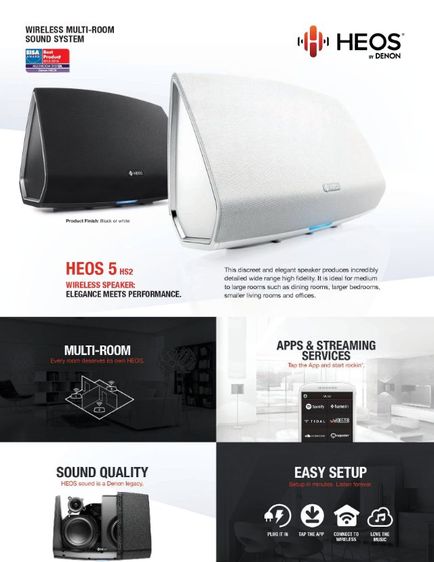 ลำโพง Denon บลูทูธไวไฟ รูปที่ 2