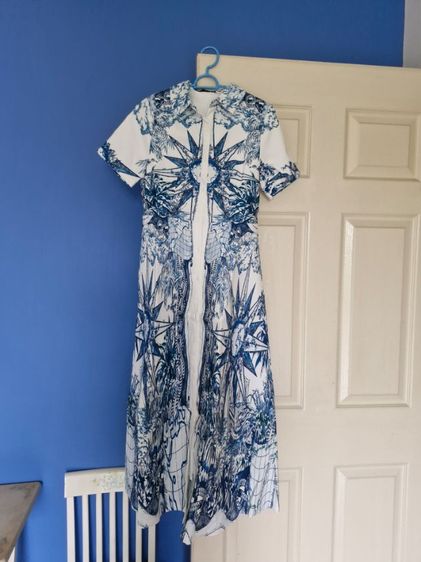 ชุดเดรส พิมพ์ลาย พร้อมเข็มขัด ราคา 500 ขาย 350 พร้อมส่ง (ซื้อมายังไม่ได้ใส่)