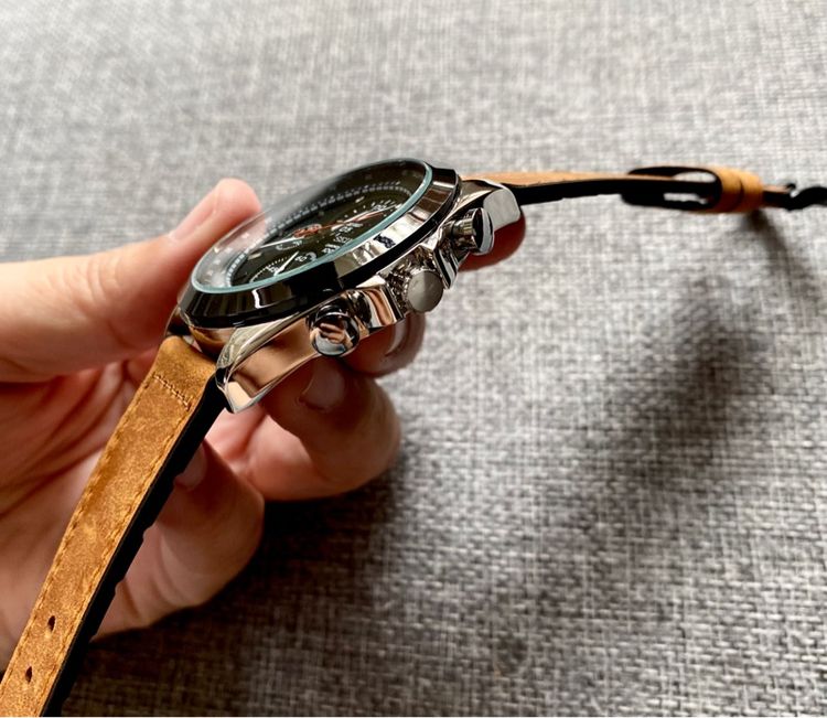 seiko 5 โครโนกราฟ จับเวลา สายหนัง รูปที่ 9