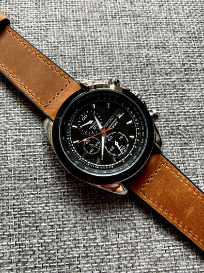 seiko 5 โครโนกราฟ จับเวลา สายหนัง รูปที่ 5