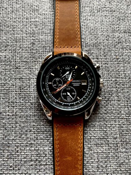 seiko 5 โครโนกราฟ จับเวลา สายหนัง รูปที่ 8