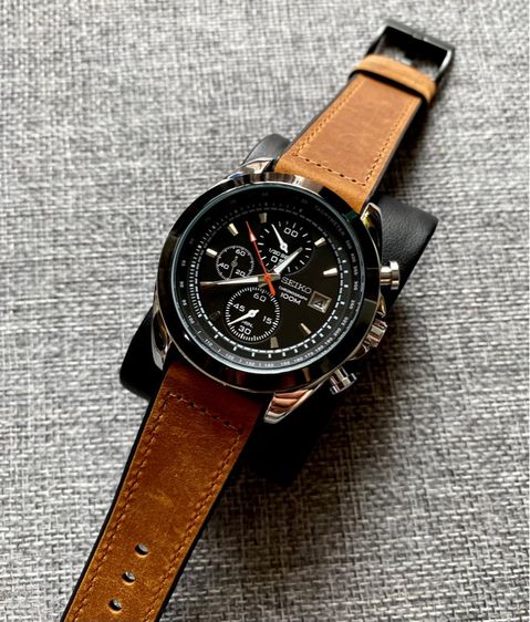 seiko 5 โครโนกราฟ จับเวลา สายหนัง รูปที่ 6