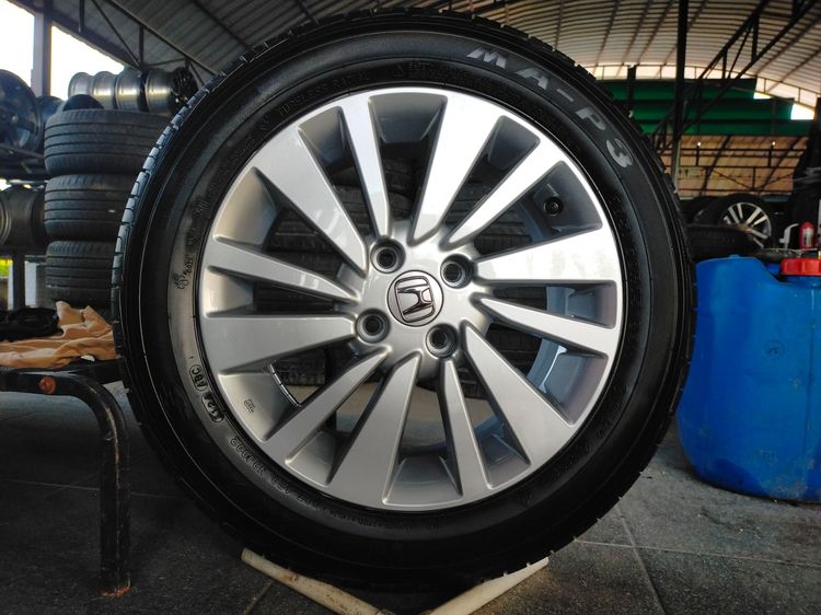 แม็กฮอนด้า ขอบ15 พร้อมยางmaxxis 185 60 15 ปลายปี24 ยางสวย  ใส่ jazz city ได้ทุกรุ่น รูปที่ 4