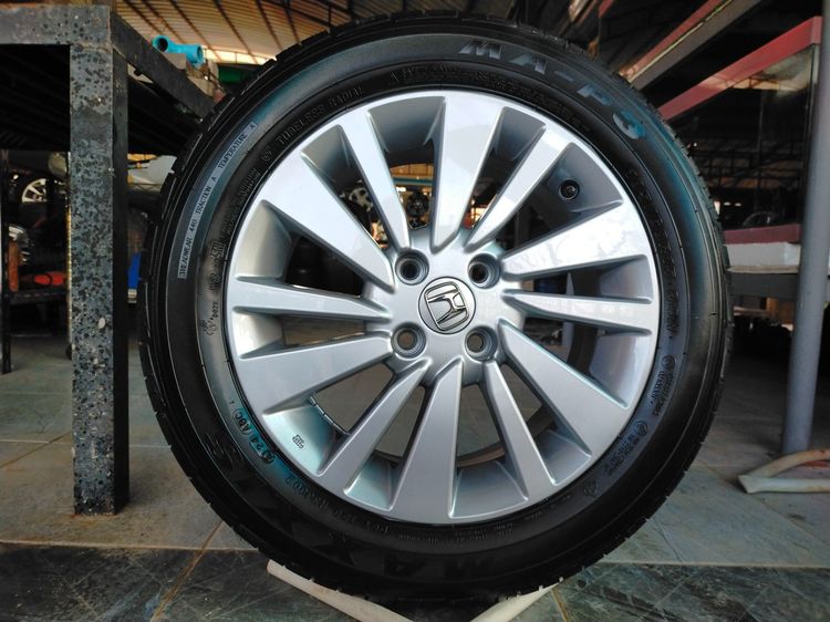 แม็กฮอนด้า ขอบ15 พร้อมยางmaxxis 185 60 15 ปลายปี24 ยางสวย  ใส่ jazz city ได้ทุกรุ่น รูปที่ 3