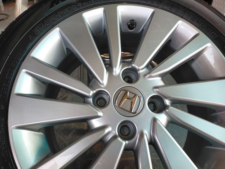 แม็กฮอนด้า ขอบ15 พร้อมยางmaxxis 185 60 15 ปลายปี24 ยางสวย  ใส่ jazz city ได้ทุกรุ่น รูปที่ 6
