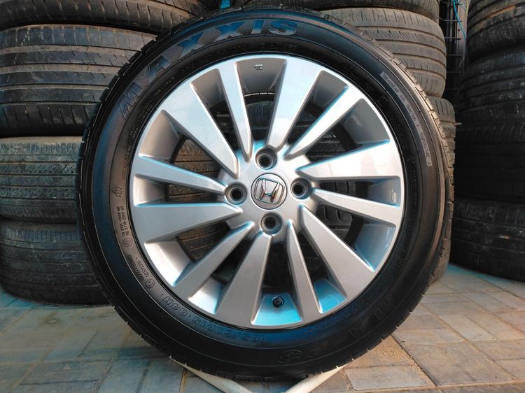 แม็กฮอนด้า ขอบ15 พร้อมยางmaxxis 185 60 15 ปลายปี24 ยางสวย  ใส่ jazz city ได้ทุกรุ่น รูปที่ 2