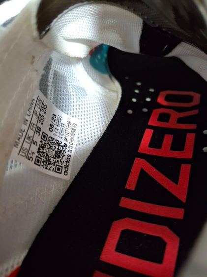 รองเท้า Adidas adizero takumi sen 9 silver violet cyan รูปที่ 8