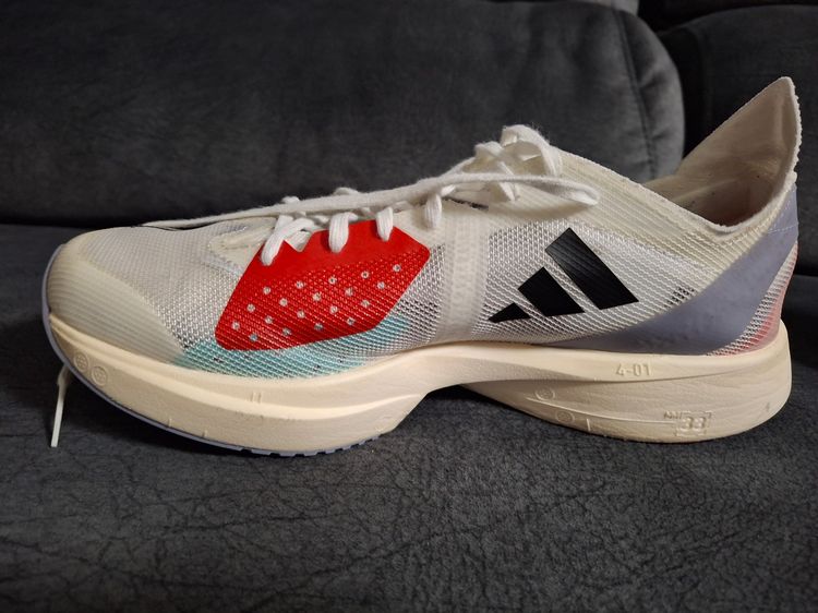 รองเท้า Adidas adizero takumi sen 9 silver violet cyan รูปที่ 5