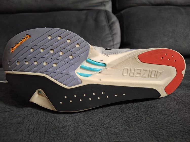 รองเท้า Adidas adizero takumi sen 9 silver violet cyan รูปที่ 6