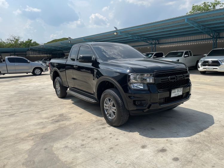 Ford Ranger 2022 2.0 Turbo Hi-Rider XL+ Pickup ดีเซล ไม่ติดแก๊ส เกียร์ธรรมดา ดำ รูปที่ 2