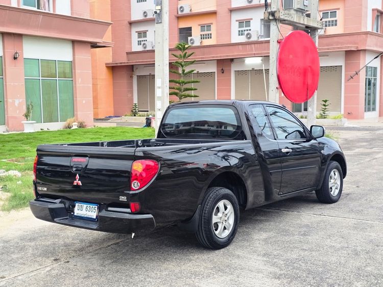 Mitsubishi Triton 2014 2.5 GLX Pickup ดีเซล ไม่ติดแก๊ส เกียร์ธรรมดา ดำ รูปที่ 4