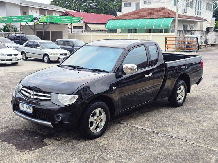 Mitsubishi Triton 2014 2.5 GLX Pickup ดีเซล ไม่ติดแก๊ส เกียร์ธรรมดา ดำ รูปที่ 2