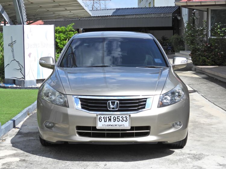 Honda Accord 2009 2.4 EL NAVI Sedan เบนซิน ไม่ติดแก๊ส เกียร์อัตโนมัติ บรอนซ์ทอง รูปที่ 2