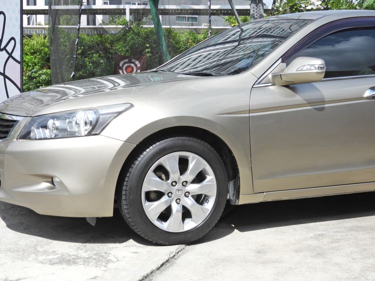 Honda Accord 2009 2.4 EL NAVI Sedan เบนซิน ไม่ติดแก๊ส เกียร์อัตโนมัติ บรอนซ์ทอง รูปที่ 3