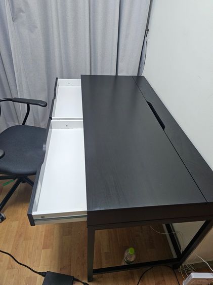 ชุดโต๊ะและเก้าอี้ทำงานสีดำ, Black office desk and chair set รูปที่ 15
