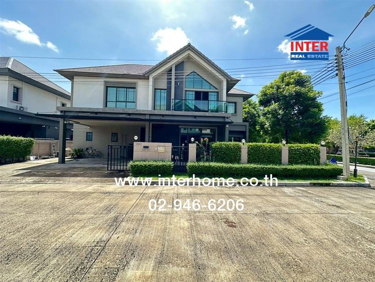 บ้านเดี่ยว 2 ชั้น 70 ตร.ว. หมู่บ้านบางกอกบูเลอวาร์ด แจ้งวัฒนะ2 ซอยหอการค้าไทย ถนนชัยพฤกษ์ ถนน345 ถนนราชพฤกษ์ ปากเกร็ด นนทบุรี