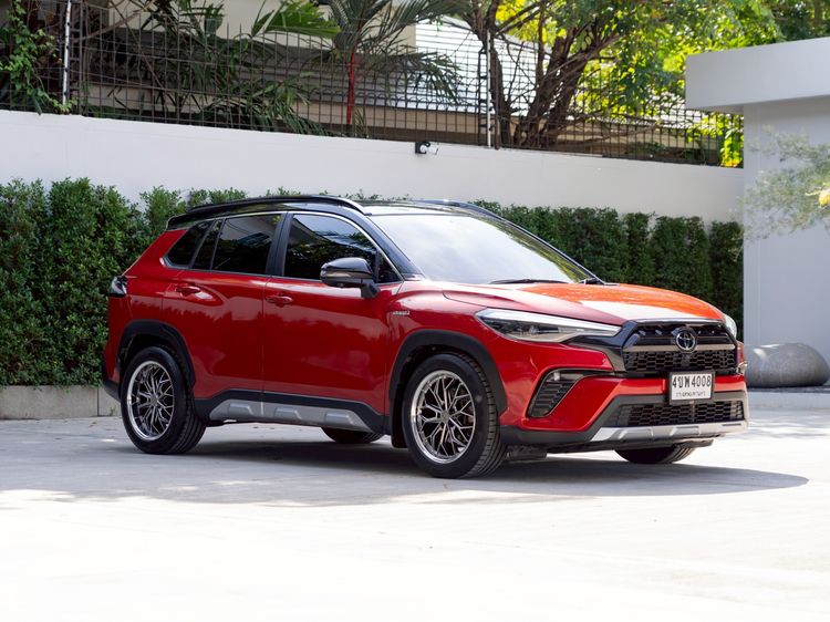รถ Toyota Corolla Cross 1.8 Hybrid Premium Safety GR Sport สี แดง