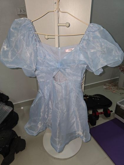 เดรสเจ้าหญิงแคชชวล Twinkle Jumpsuit สีฟ้า รูปที่ 2