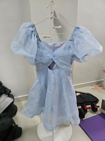 เดรสเจ้าหญิงแคชชวล Twinkle Jumpsuit สีฟ้า รูปที่ 3