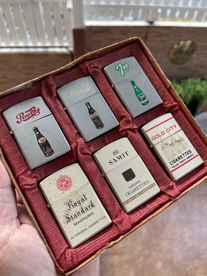 ไฟแช็ค PENGUIN LIGHTER Vintage ชุด6อัน 6แบบ งานเก่าเก็บ  รูปที่ 2