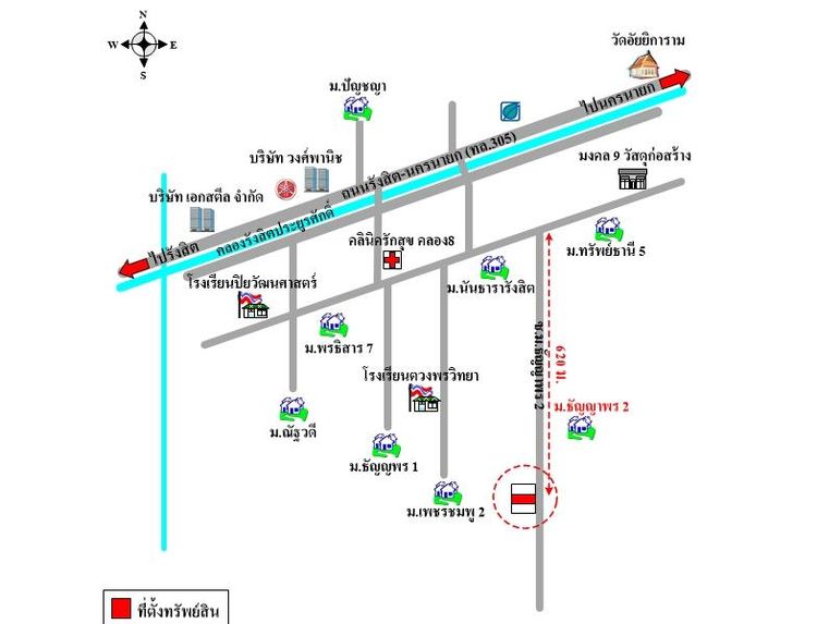 ทรัพย์ บสส. รหัส 3A0352 บ้านแฝด  ปทุมธานี 811200 รูปที่ 2