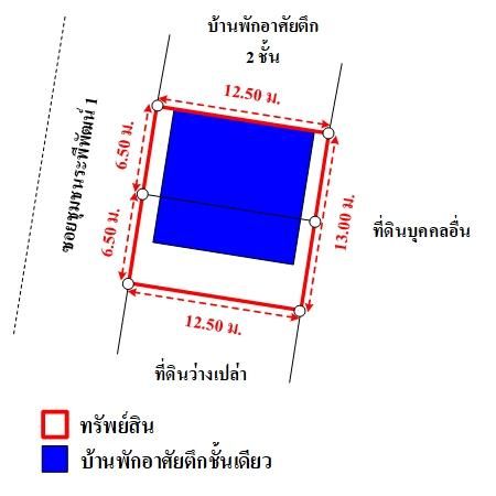 ทรัพย์ บสส. รหัส 3A1800 บ้านเดี่ยว  ปทุมธานี 830300 รูปที่ 4