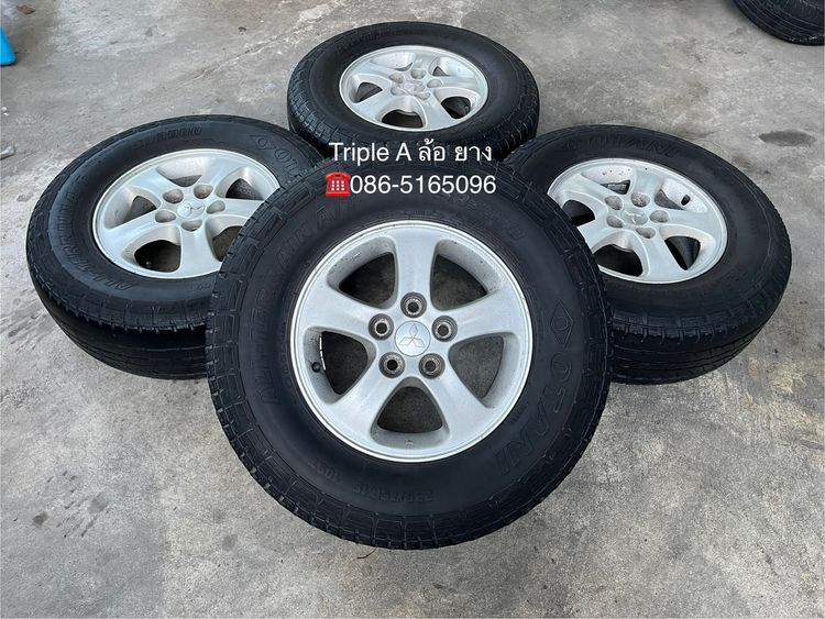 Enkai อะลูมิเนียมอัลลอย 15" ✨ล้อแม็ก 5รู114✨Mitsu Triton ขอบ 15 แถมยาง 235-75-15 OTANI ปี 20