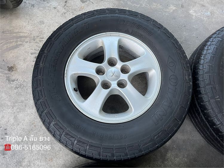 ✨ล้อแม็ก 5รู114✨Mitsu Triton ขอบ 15 แถมยาง 235-75-15 OTANI ปี 20 รูปที่ 4