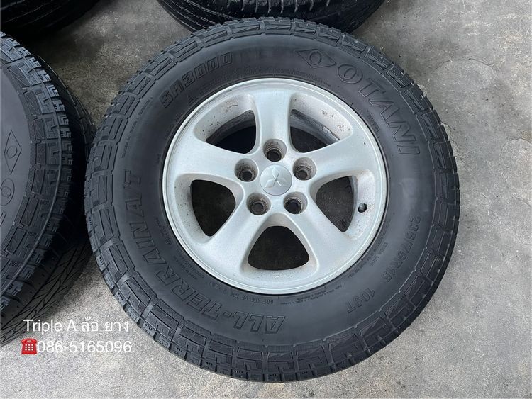 ✨ล้อแม็ก 5รู114✨Mitsu Triton ขอบ 15 แถมยาง 235-75-15 OTANI ปี 20 รูปที่ 3