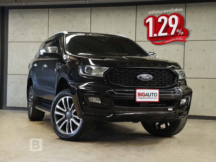 รถ Ford Everest 2.0 Titanium Plus 4WD สี ดำ
