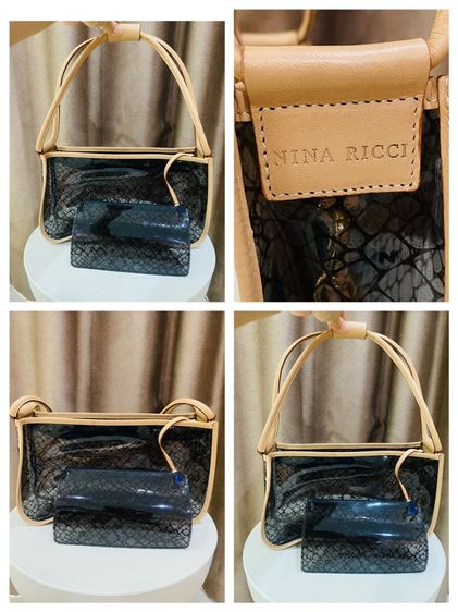 หญิง ดำ พลาสติก เอบีเอส อื่นๆ กระเป๋า Nina Ricci ของแท้ 💯 สภาพสวย มือสองสภาพ used like new