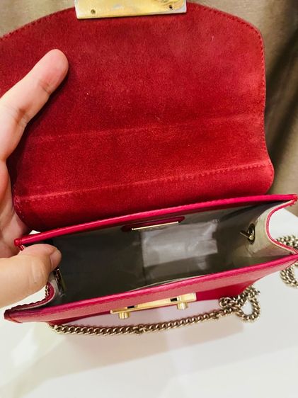 กระเป๋า FURLA Metropolis Mini ของแท้ มือสอง สภาพสวย สีแดงสุดหรู  รูปที่ 9