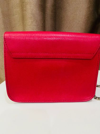 กระเป๋า FURLA Metropolis Mini ของแท้ มือสอง สภาพสวย สีแดงสุดหรู  รูปที่ 5