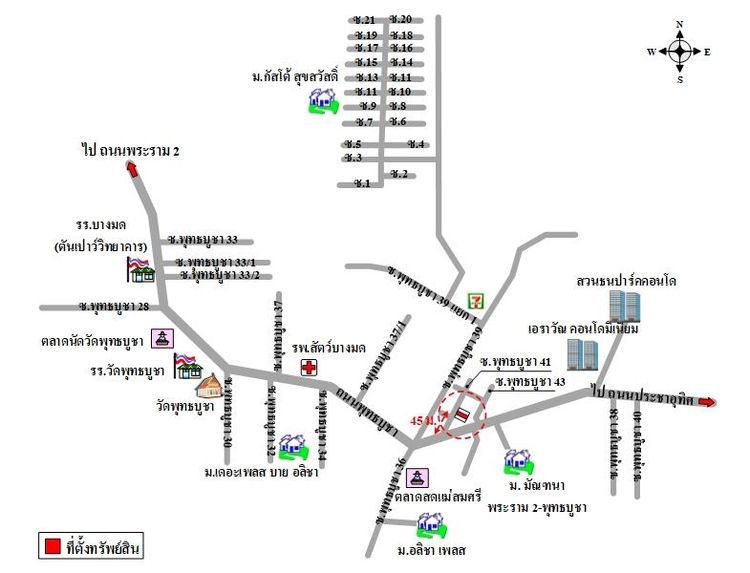 ทรัพย์ บสส. รหัส 3A1850 อาคารพาณิชย์ กรุงเทพมหานคร 4781300 รูปที่ 2