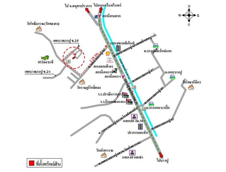 ทรัพย์ บสส. รหัส SL0046 อาคารพาณิชย์ สมุทรปราการ 1484000 รูปที่ 2