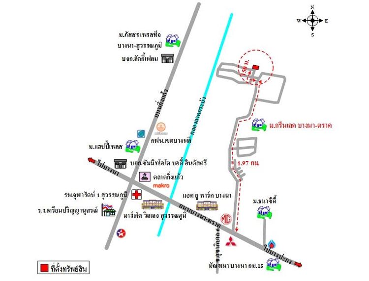 ทรัพย์ บสส. รหัส 4T0940 ที่ดินเปล่า สมุทรปราการ 5951000 รูปที่ 2