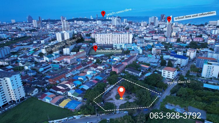 ไม่ใช่ ขายที่ดิน 2 ไร่ 3 งาน 89 ตารางวา พัทยากลาง ต.หนองปรือ อ.บางละมุง ใกล้ถนนสุขุมวิท ใกล้บิ๊กซีพัทยากลาง  รูปที่ 4