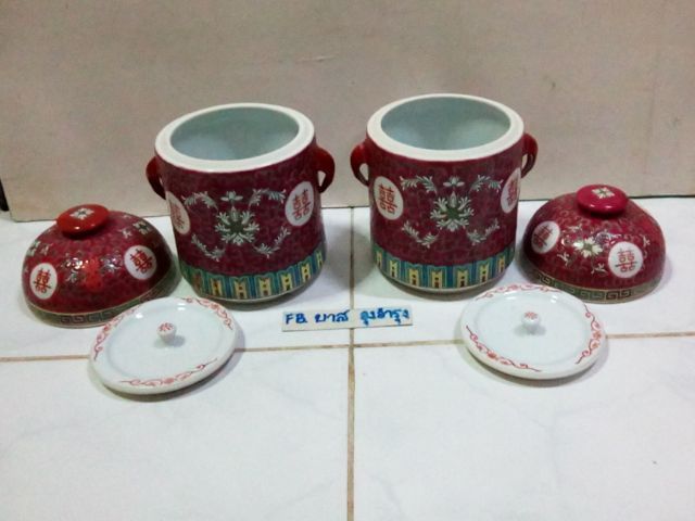 โถชาลายมงคลจีน งานเก่าเก็บ 2 ใบ รูปที่ 7