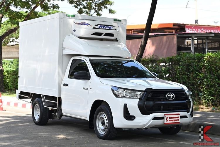 Toyota Hilux Revo 2021 2.4 Entry Pickup ดีเซล ไม่ติดแก๊ส เกียร์อัตโนมัติ ขาว