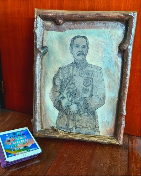 เสด็จพ่อ ร.5 ภาพวาดเพ้นท์ งานศิลป์ สำหรับบูชา รูปที่ 3