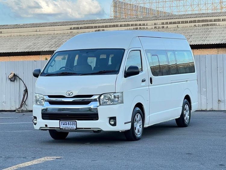 Toyota Commuter 2014 3.0 Van ดีเซล ไม่ติดแก๊ส เกียร์ธรรมดา ขาว รูปที่ 2