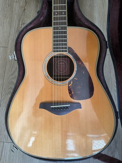 กีตาร์YAMAHA FG-830ไม้หน้าแท้TOP SOLID สภาพสมบรูณ์สะสมพลาสติกปิ๊กการ์ดยังไม่แกะ รูปที่ 2