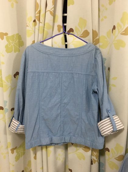 เสื้อคลุม สียีนส์แขนยาว MK KLEIN (ญี่ปุ่น) รูปที่ 10
